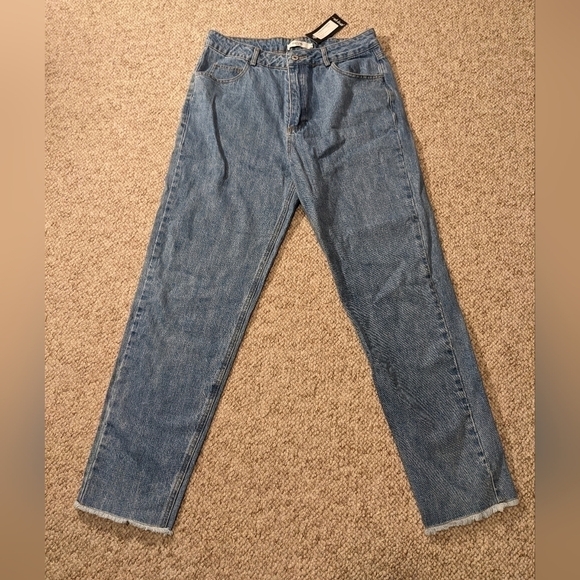 Daphnea Paris Denim - Daphnea Paris, Bottoms up high waisted jeans size L